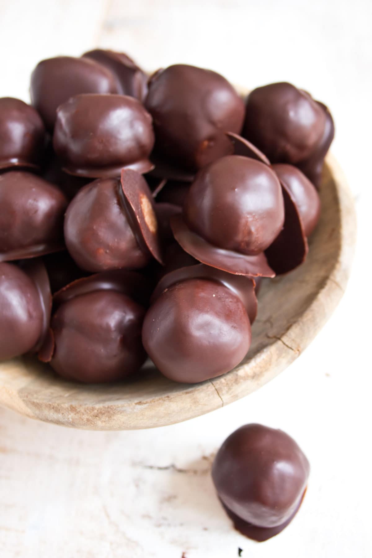 A bowl with truffles.