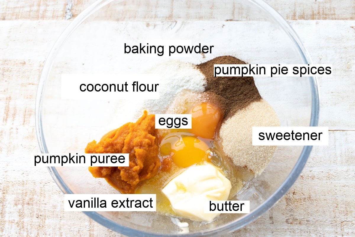 Ingredients to make this recipe with labels.