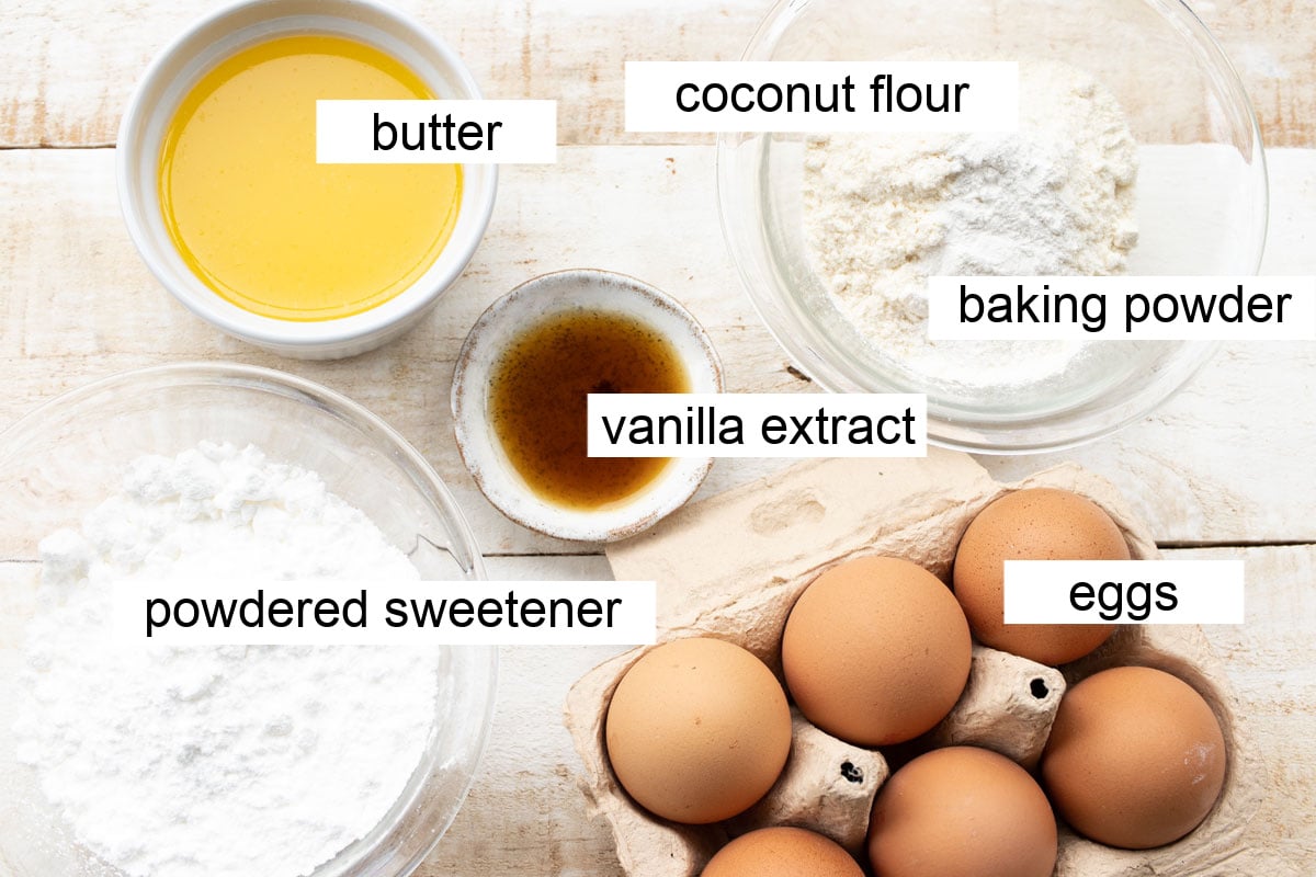 Ingredients to make this recipe, measured and labelled.