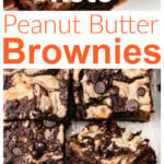 Peanut butter brownie squares