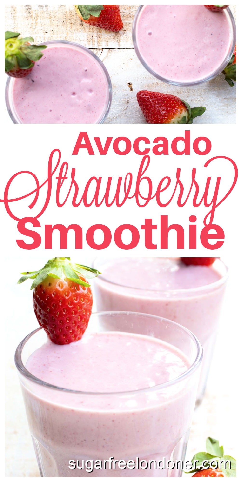 Avocado Strawberry Smoothie (Keto) – Sugar Free Londoner