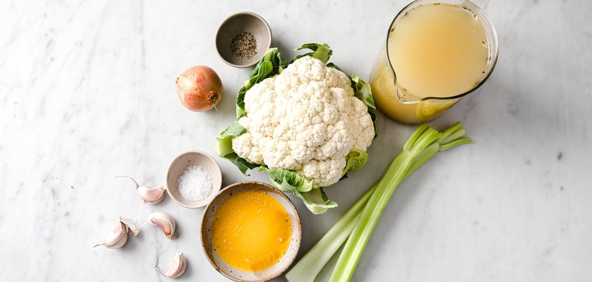 Ingredients to make this soup.