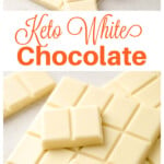 White chocolate bars broken into various sizes.