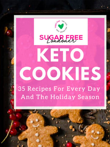 Cover of the Keto Cookies Cookbook.