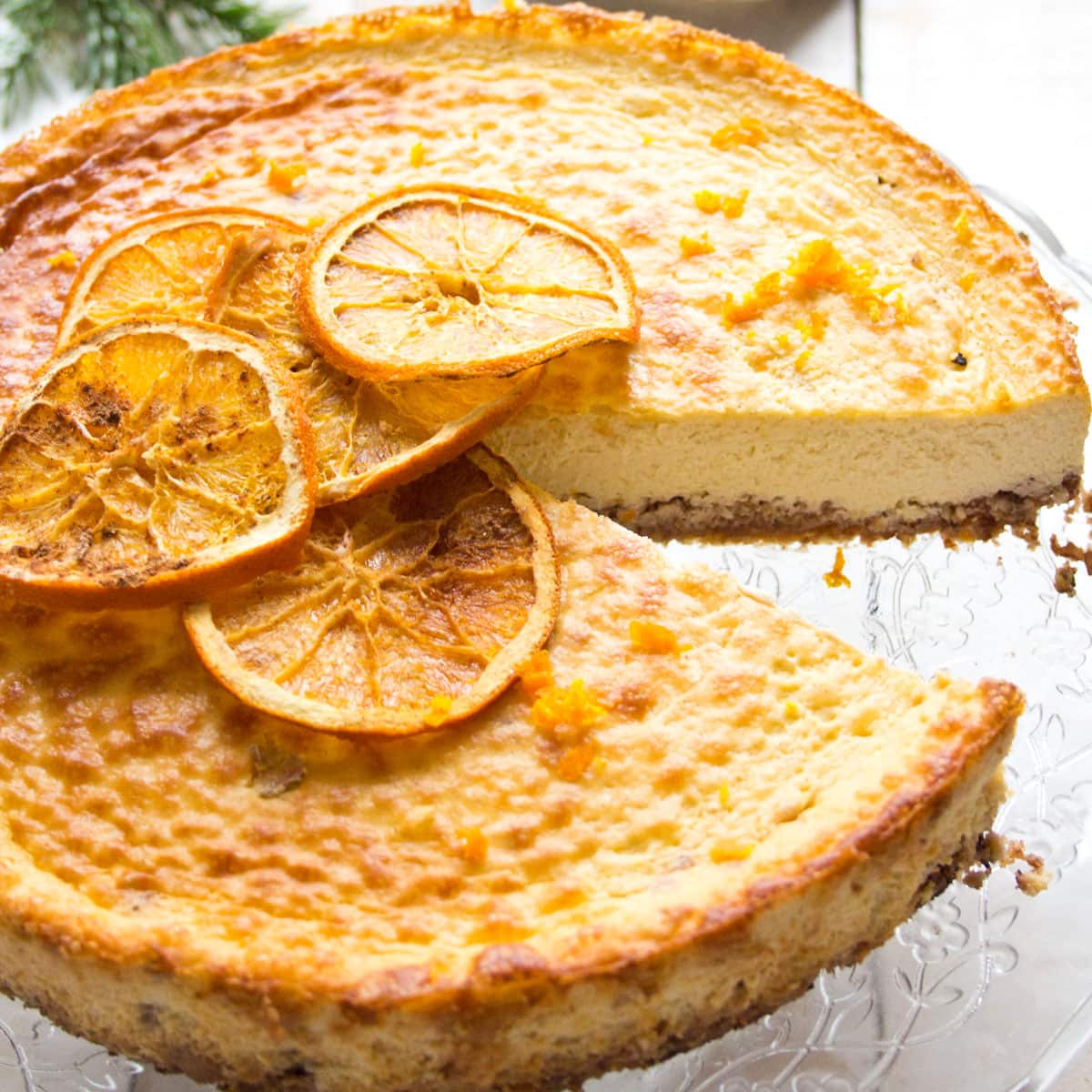 Orange Cheesecake With Brandy
