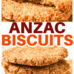 2 stacks of anzac biscuits.