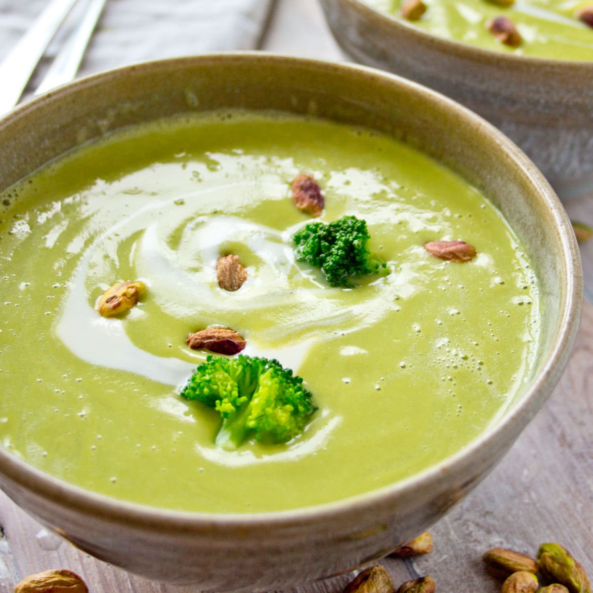 Broccoli Pistachio Soup