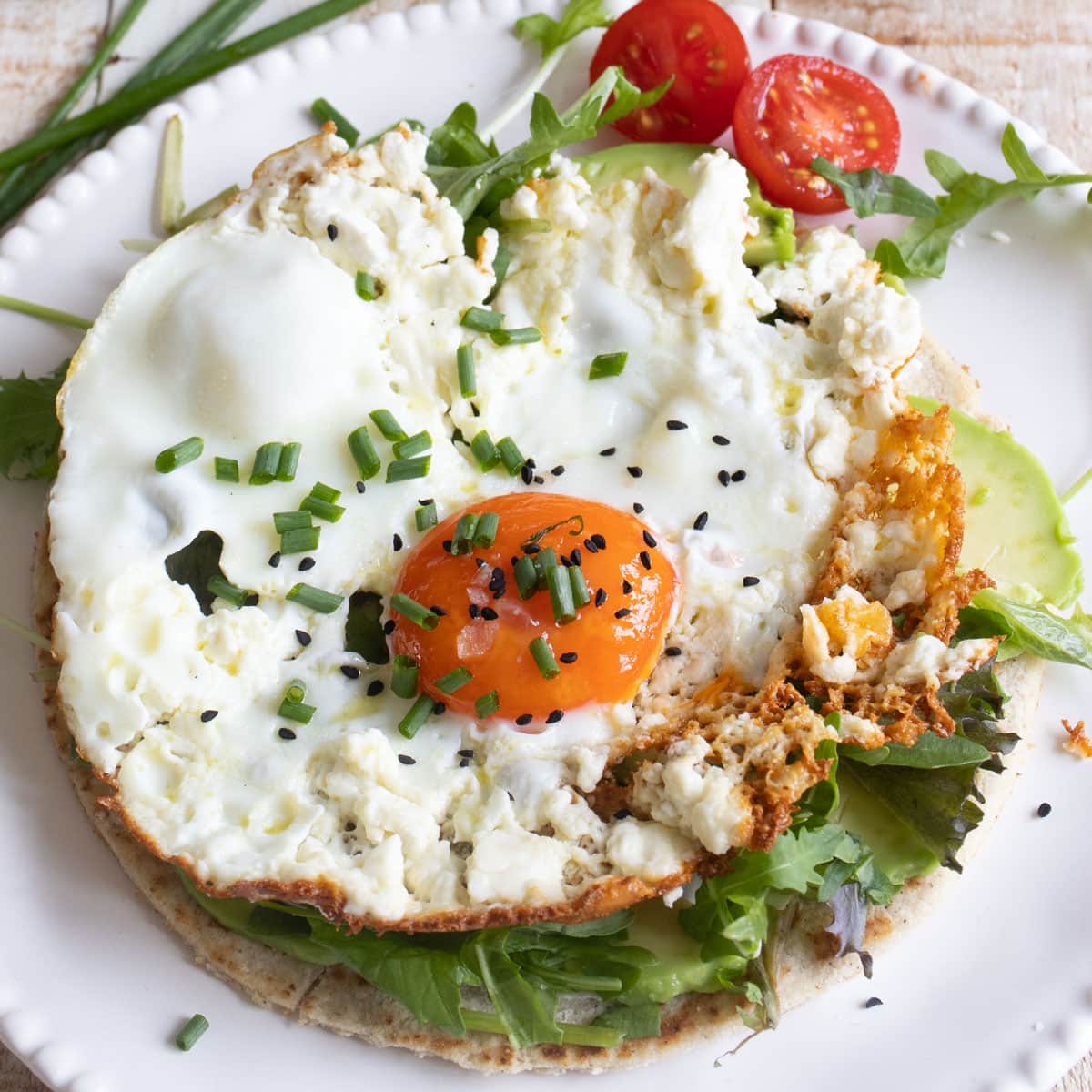 Crispy Feta Fried Egg