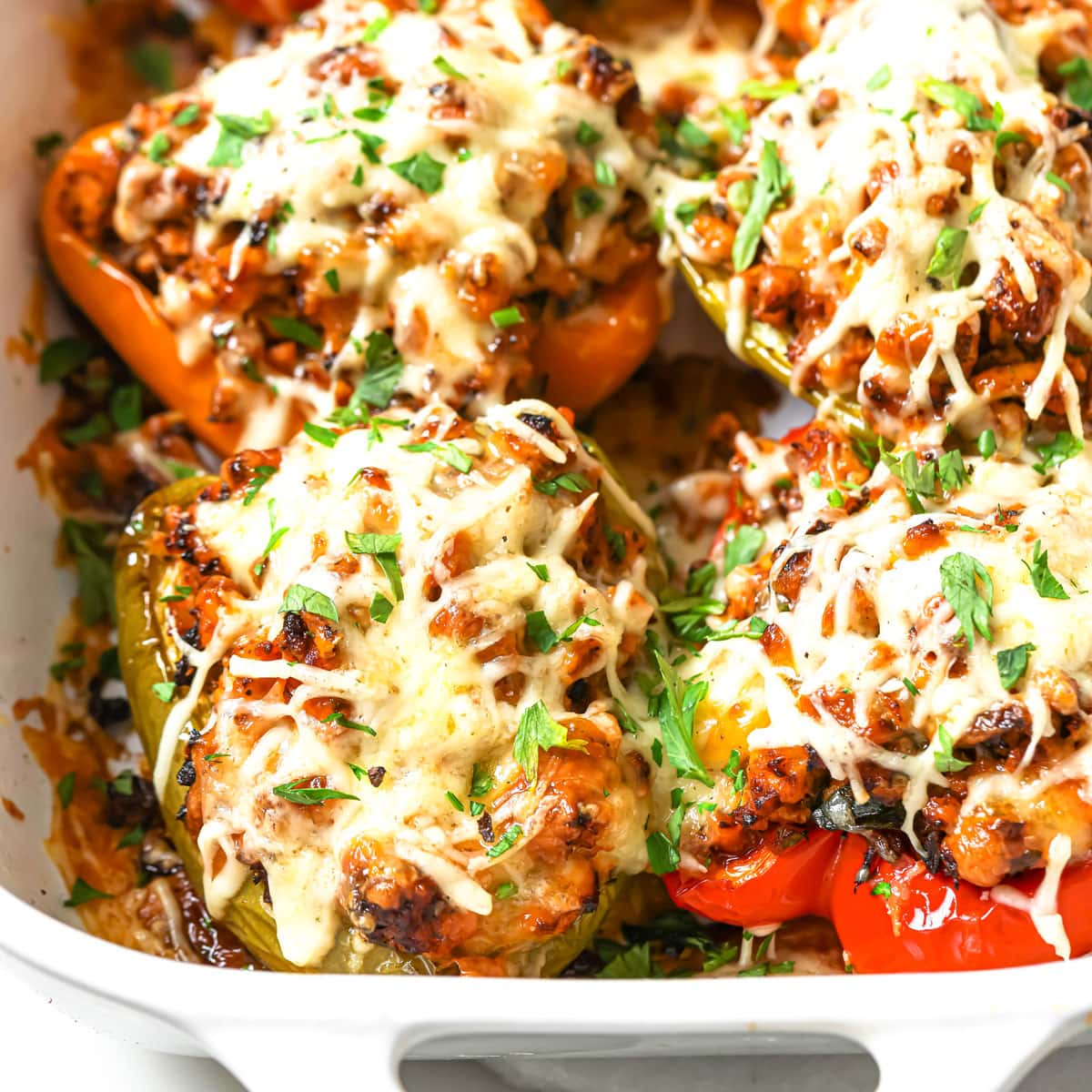 Ground Turkey Stuffed Peppers