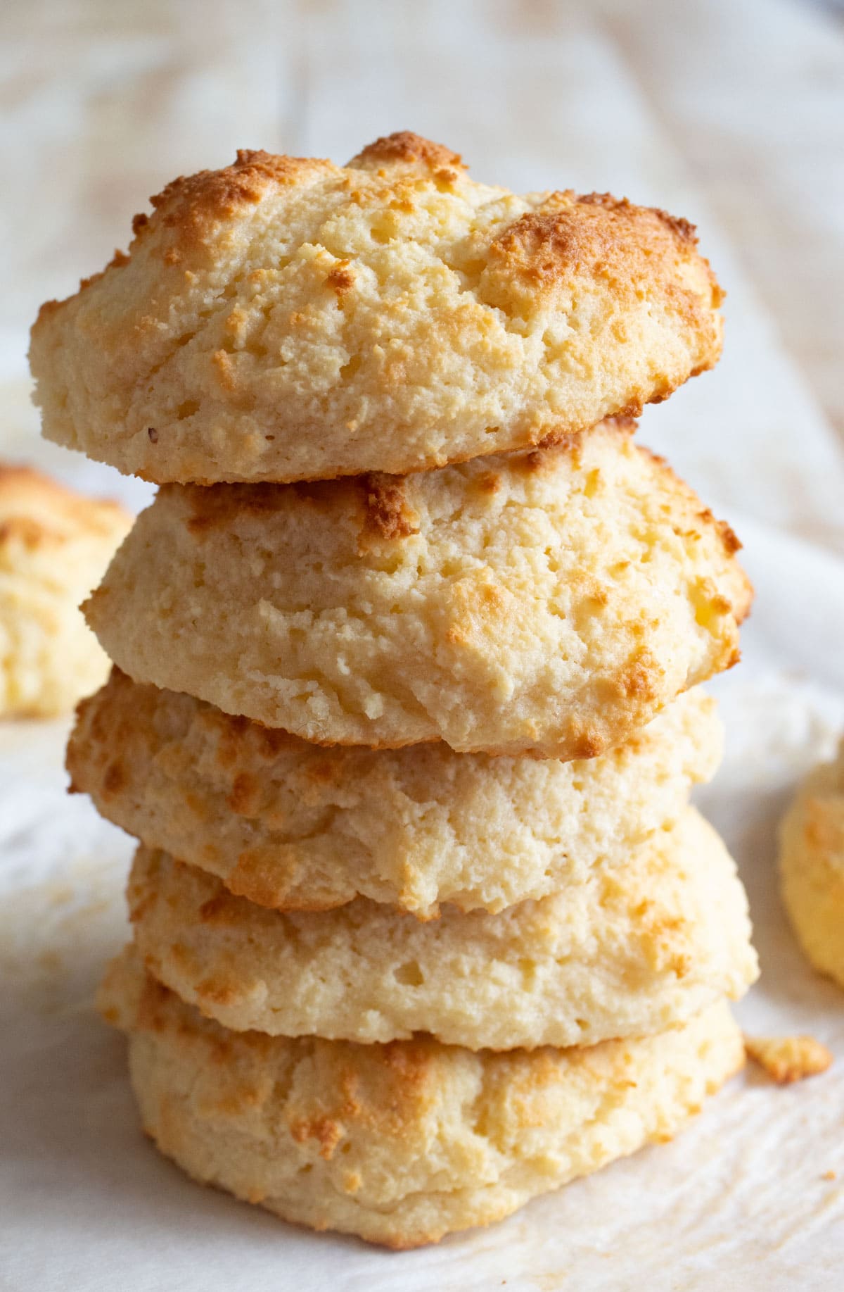 A stack of protein biscuits.